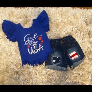 Patriotic size 2-3t outfit